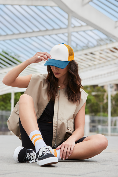 Beechfield | Retro 5 Panel Trucker | Logo Free Clothing