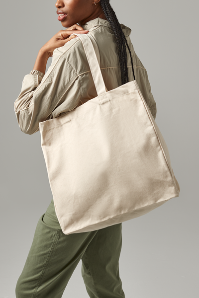 Quadra Canvas Classic Shopper | Tote Bag | 20 Litre Capacity | Natural or Black | One Size