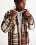 wax london men's Whiting - Ecru And Multicolour Wool Bobble Overshirt