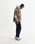 wax london men's Whiting - Ecru And Multicolour Wool Bobble Overshirt