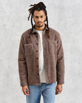 wax london men's Whiting - Multicolour Mini Check Overshirt