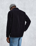 wax london men's Whiting - Navy Jumbo Corduroy Overshirt