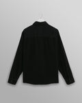 wax london men's Whiting - Navy Jumbo Corduroy Overshirt