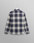wax london men's *Whiting - Navy Marine Beatnik Overshirt - STORES