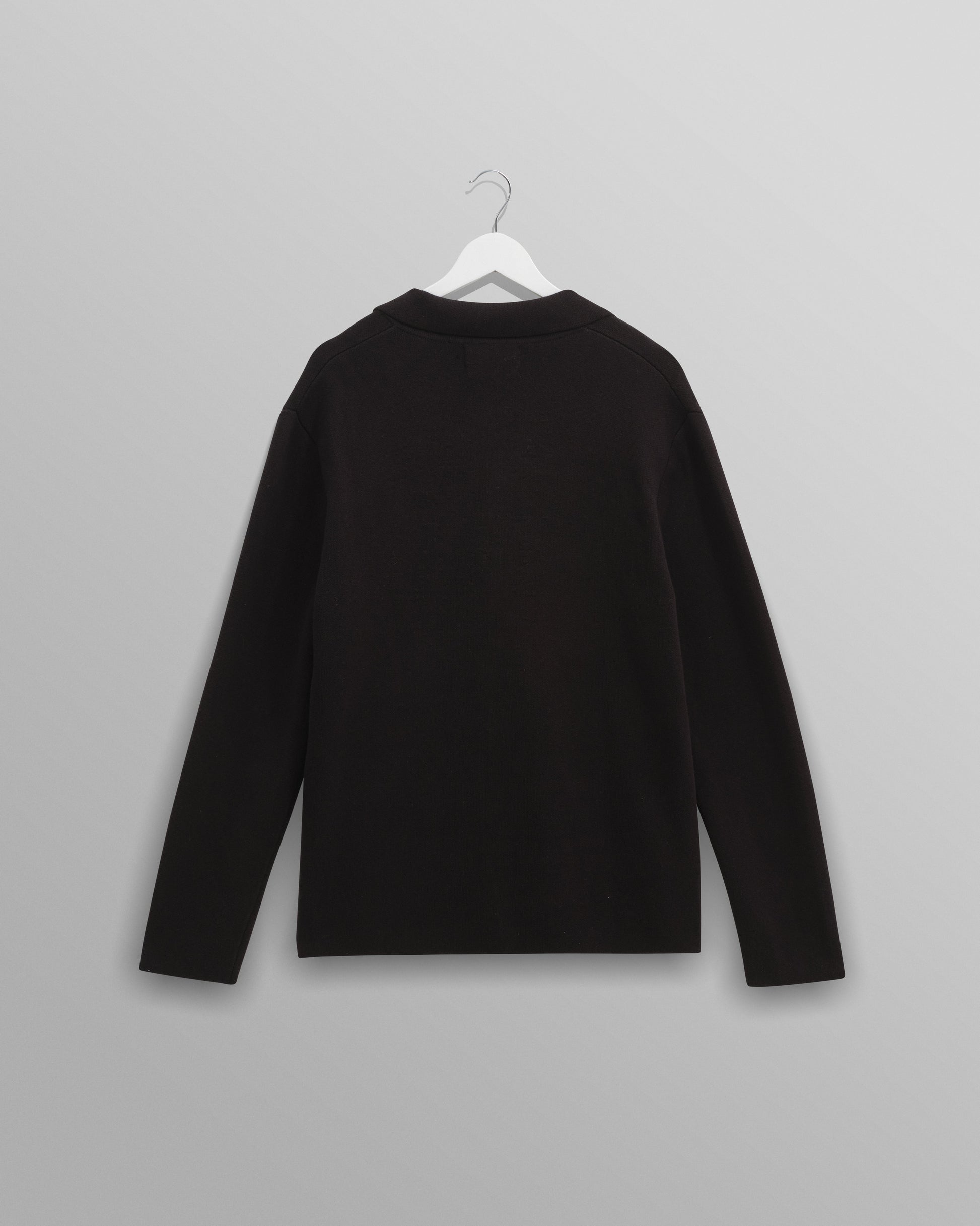 wax london men's Wightman - Black Milano Cardigan