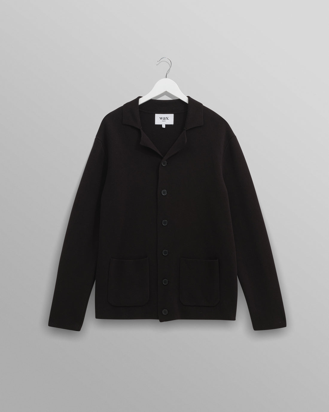 wax london men's Wightman - Black Milano Cardigan