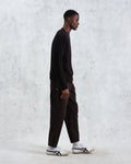 wax london men's Wilde - Black Boucle Jumper