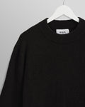 wax london men's Wilde - Black Boucle Jumper