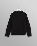 wax london men's Wilde - Black Boucle Jumper