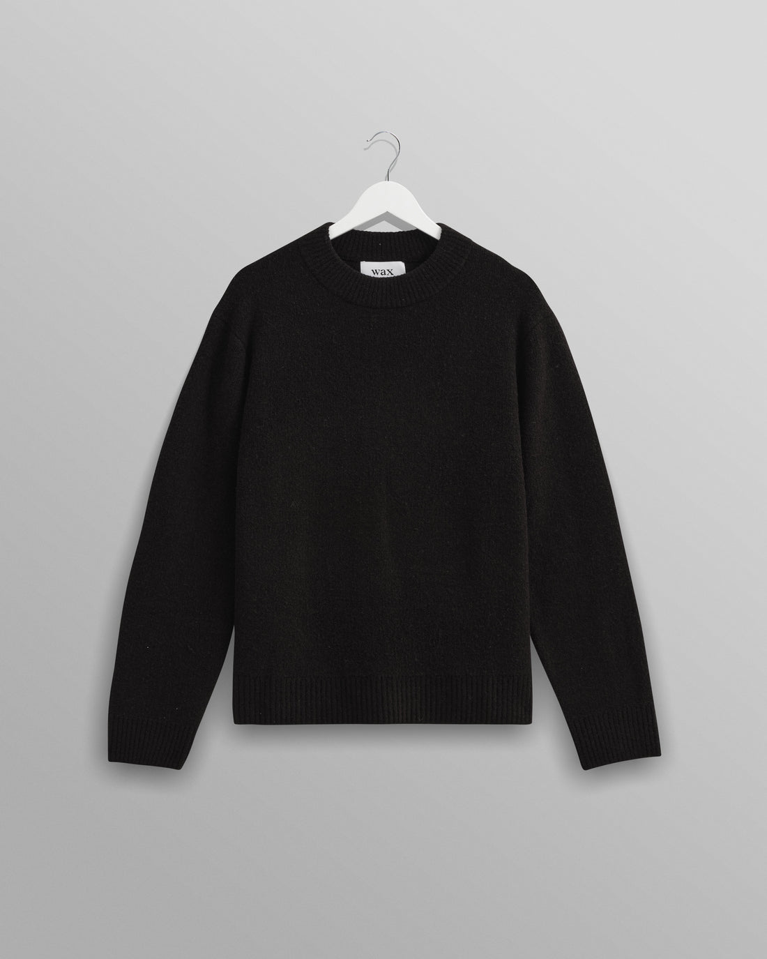 wax london men's Wilde - Black Boucle Jumper