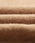 wax london men's Wilde - Camel Fluffy Wool Crewneck