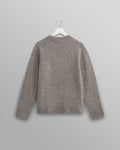 wax london men's Wilde - Grey Marl Boucle Jumper