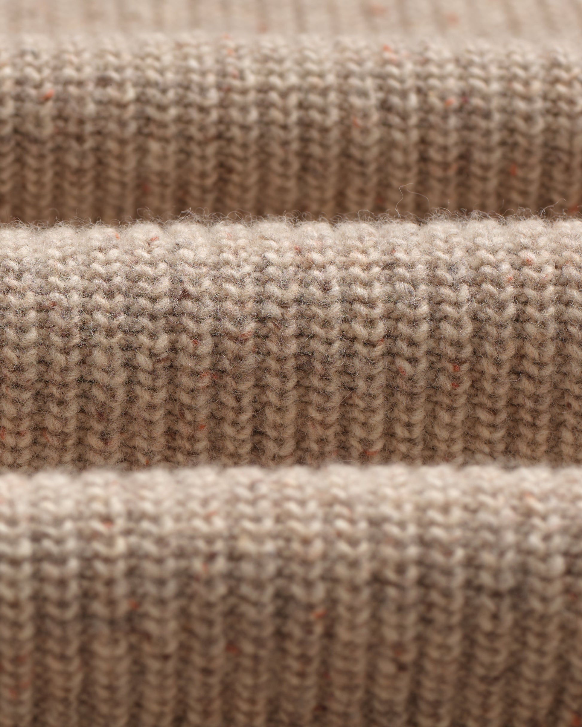 wax london men's Wilde - Natural Donegal Wool Crewneck