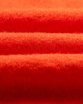 wax london men's Wilde - Orange Fluffy Wool Crewneck