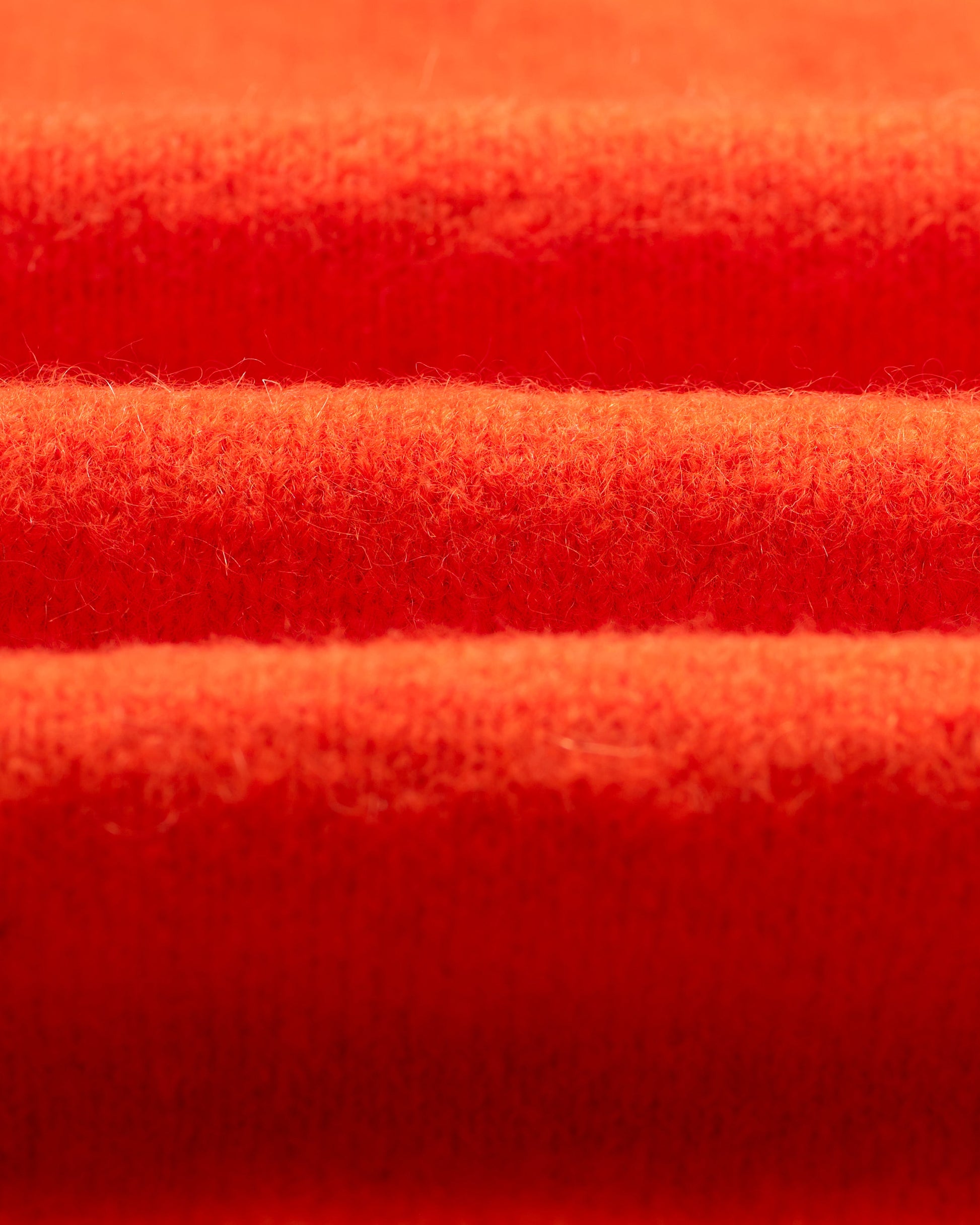 wax london men's Wilde - Orange Fluffy Wool Crewneck