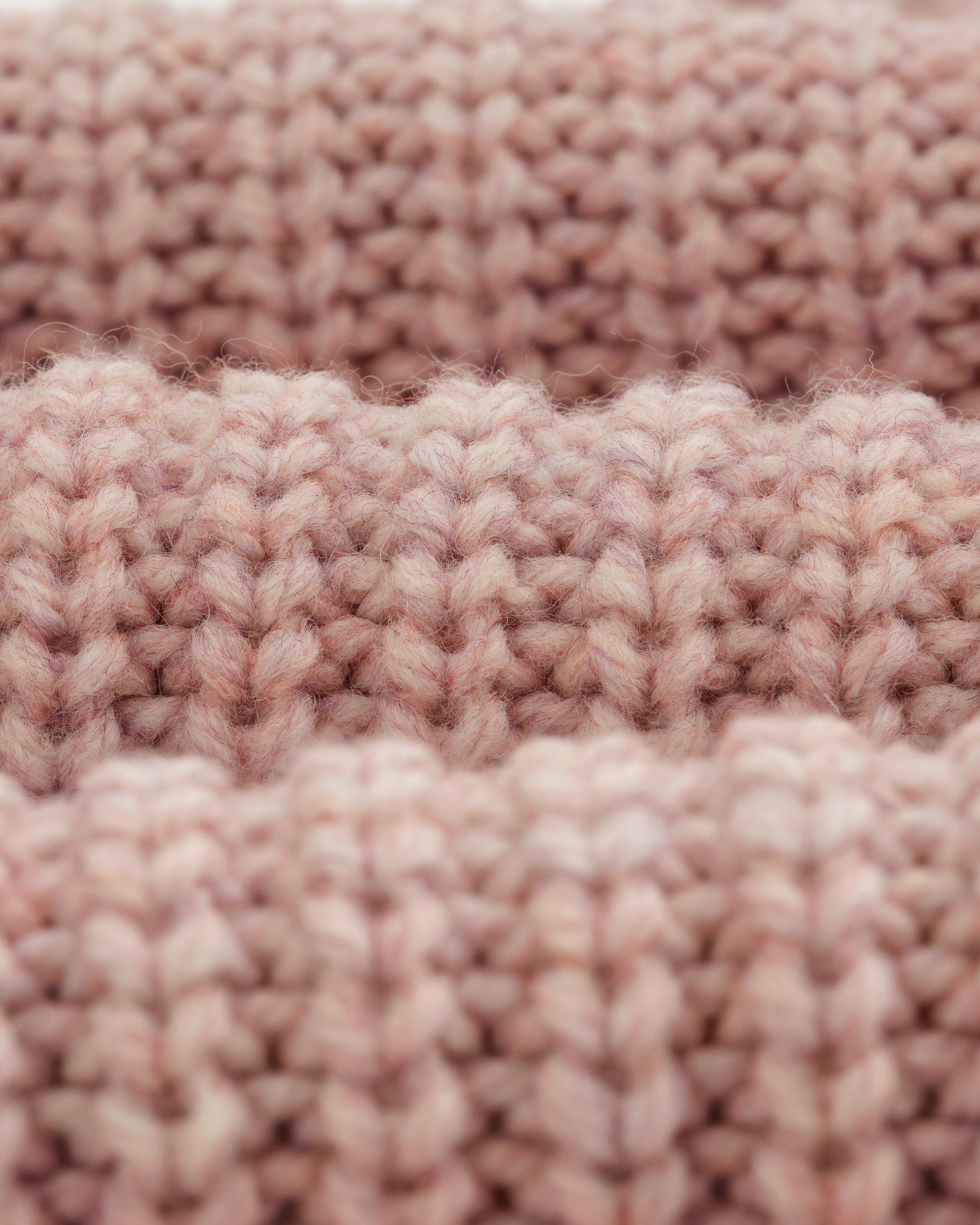 wax london men's Wilde - Pink Heavyweight Knit Jumper