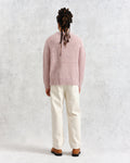 wax london men's Wilde - Pink Heavyweight Knit Jumper