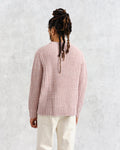 wax london men's Wilde - Pink Heavyweight Knit Jumper