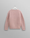 wax london men's Wilde - Pink Heavyweight Knit Jumper