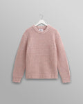 wax london men's Wilde - Pink Heavyweight Knit Jumper