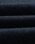wax london men's Wilde - Teal Fluffy Wool Crewneck